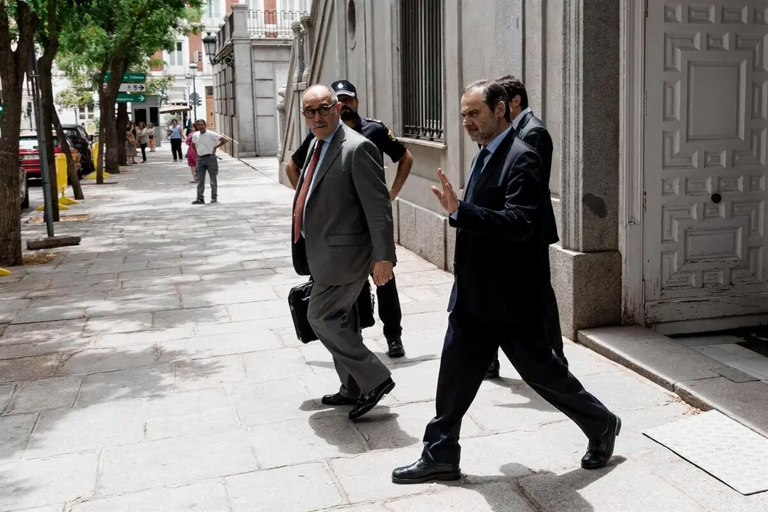 El exministro de Transportes Jos&eacute; Luis &Aacute;balos sale de declarar en el Tribunal Supremo, a 23 de junio de 2025, en Madrid (Espa&ntilde;a).
- Jes&uacute;s Hell&iacute;n - Europa Press