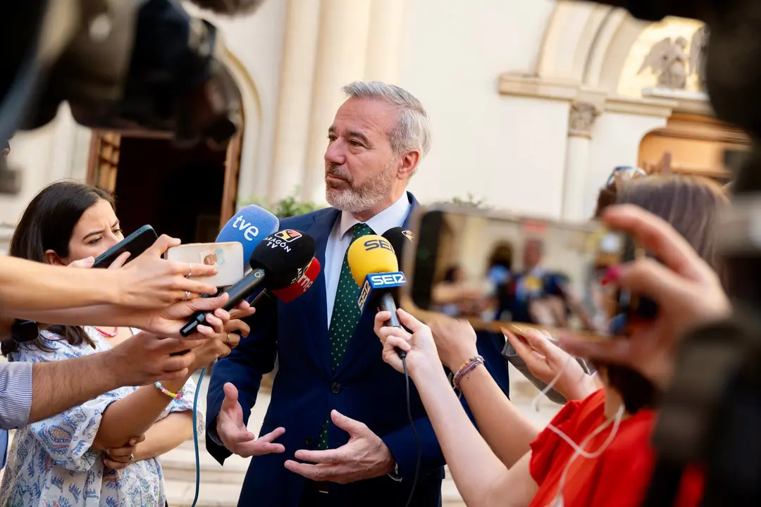 El presidente de Arag&oacute;n, Jorge Azc&oacute;n, en el Pignatelli./ DGA