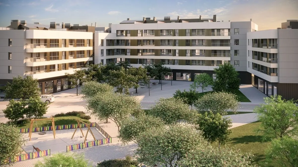 Terrazas de Biel, obra nueva en el Anillo Verde de Zaragoza / Libra Gesti&oacute;n de Proyectos