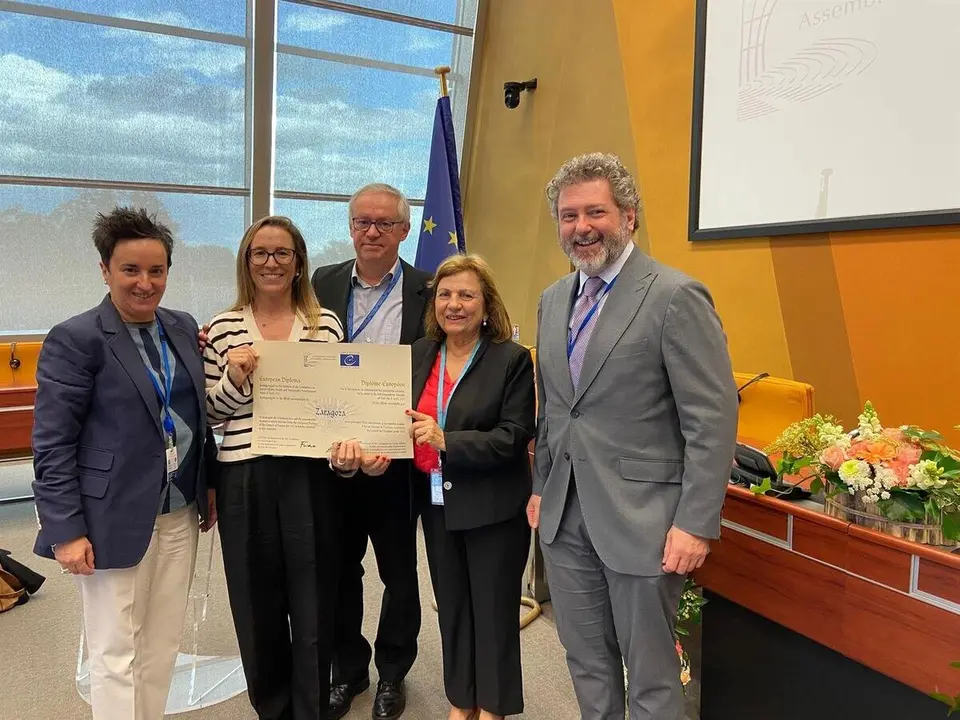 Esta Es La Primera Vez Que La Capital Aragonesa Recibe Este Premio Del Consejo De Europa.
- AYUNTAMIENTO DE ZARAGOZA