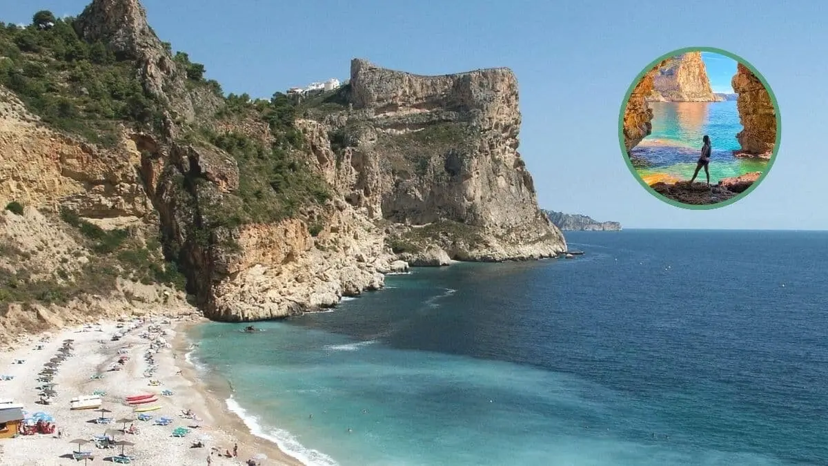 La cala a menos de 3 horas de Teruel llena de cuevas, acantilados y un r&iacute;o submarino / Comunitat Valenciana