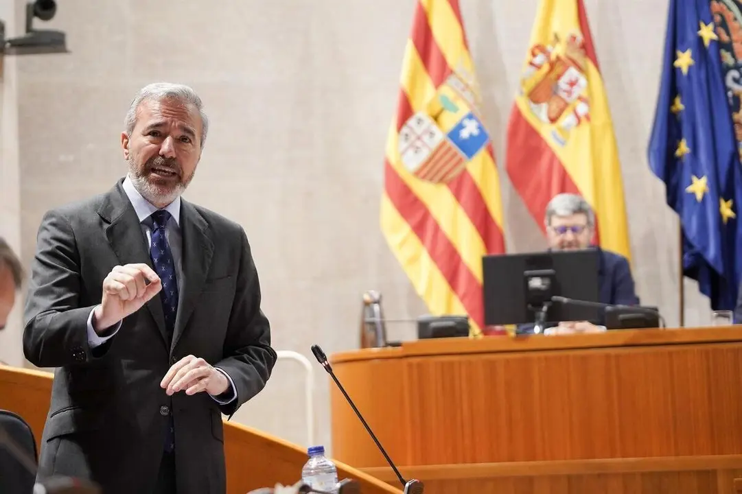 El presidente del Gobierno de Arag&oacute;n, Jorge Azc&oacute;n, interviene en la sesi&oacute;n plenaria de las Cortes de Arag&oacute;n.
- CORTES DE ARAG&Oacute;N.