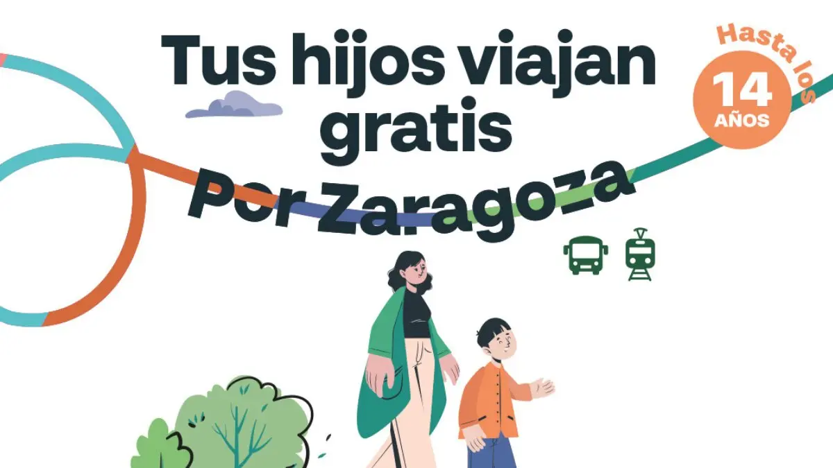 Transporte urbano gratis para menores de 14 a&ntilde;os en Zaragoza