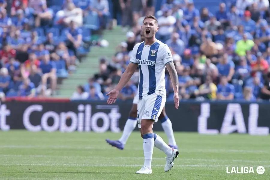 Jorge S&aacute;enz durante un encuentro con el Legan&eacute;s / LaLiga