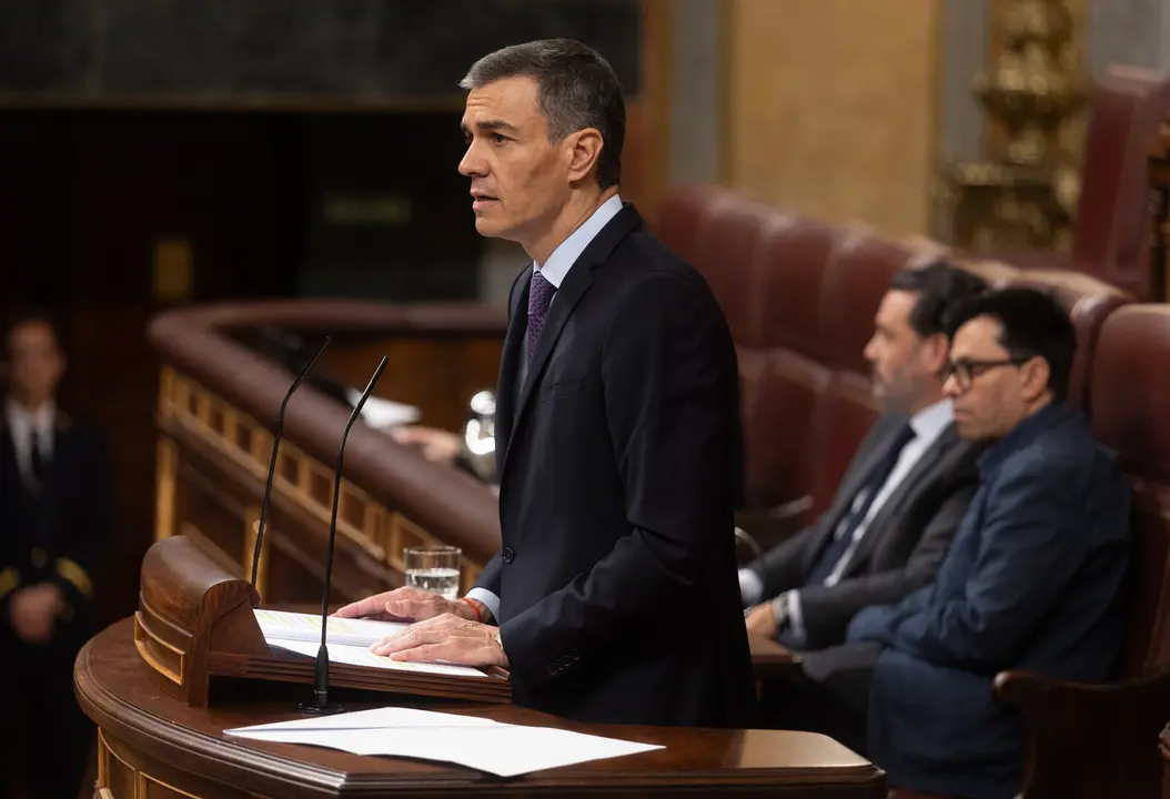 El presidente del Gobierno, Pedro S&aacute;nchez, en el Congreso de los Diputados./ EP