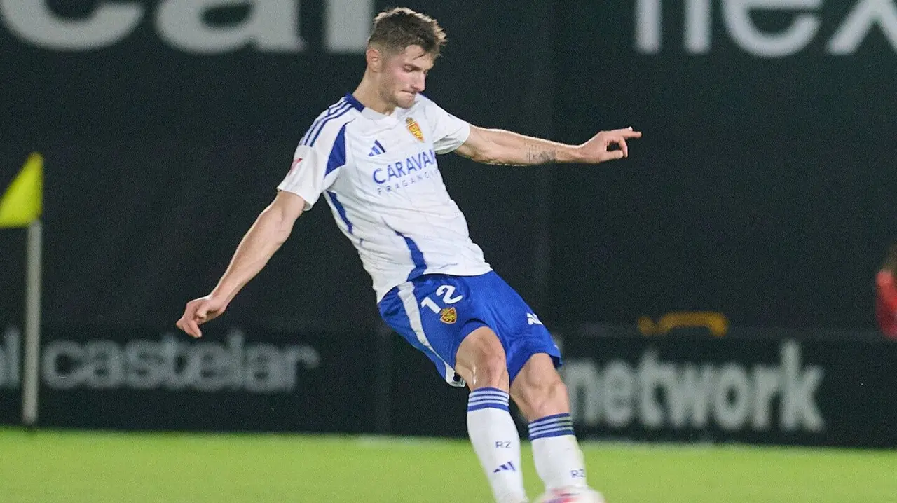 Sebastian Kosa durante el partido ante el Eldense / Real Zaragoza