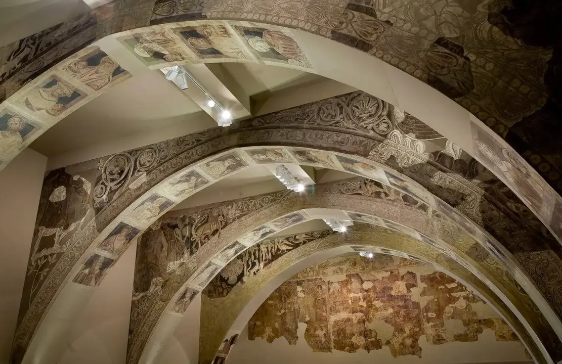 Pinturas en la sala capitular de Sijena ./ MNAC