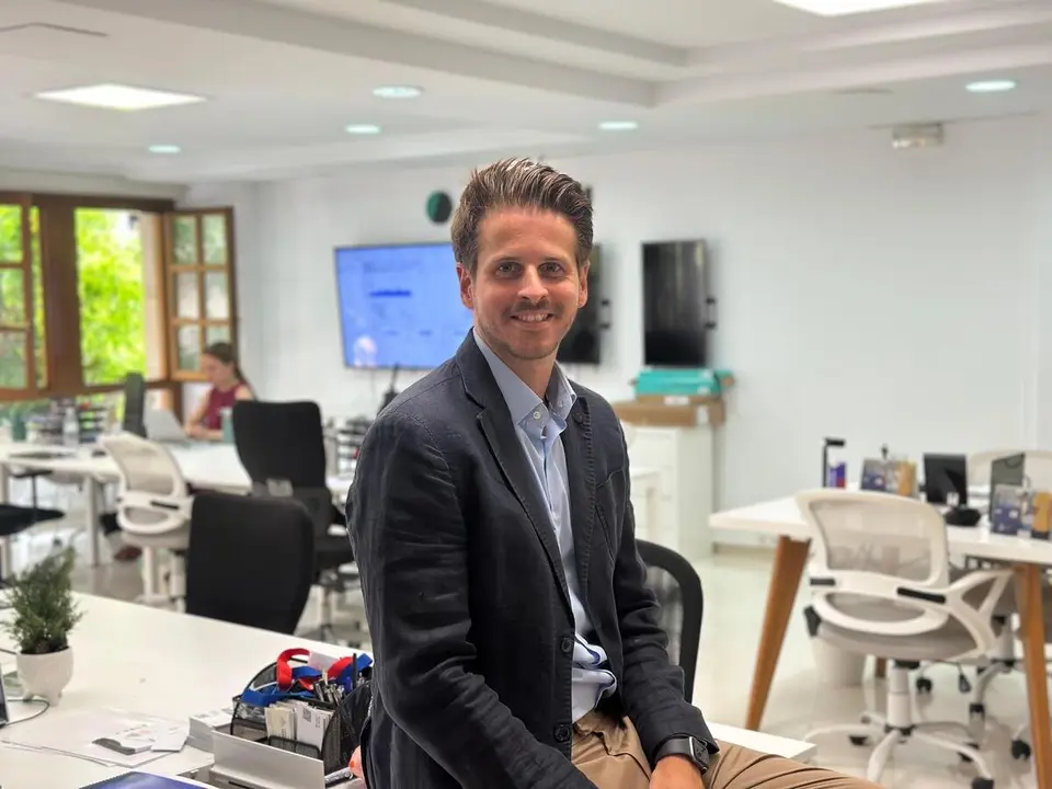 Guillermo Pascual en las oficinas de HOY ARAG&Oacute;N ./ Carlota Sevil