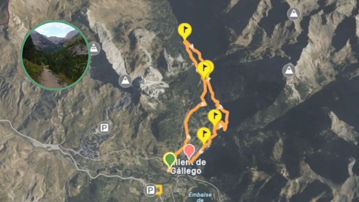 Ruta de 9 km del Pirineo aragon&eacute;s entre un embalse, una cascada y un valle glaciar / WikiLoc