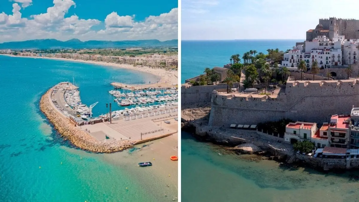 Precio de los pisos en Salou (izquierda) y en Pe&ntilde;&iacute;scola (derecha)