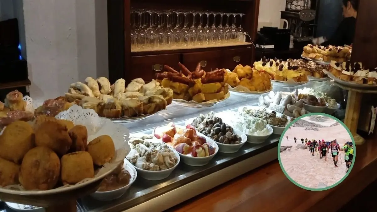 Interior del restaurante de parada obligada si vas a la Gran Trail Aneto-Posets