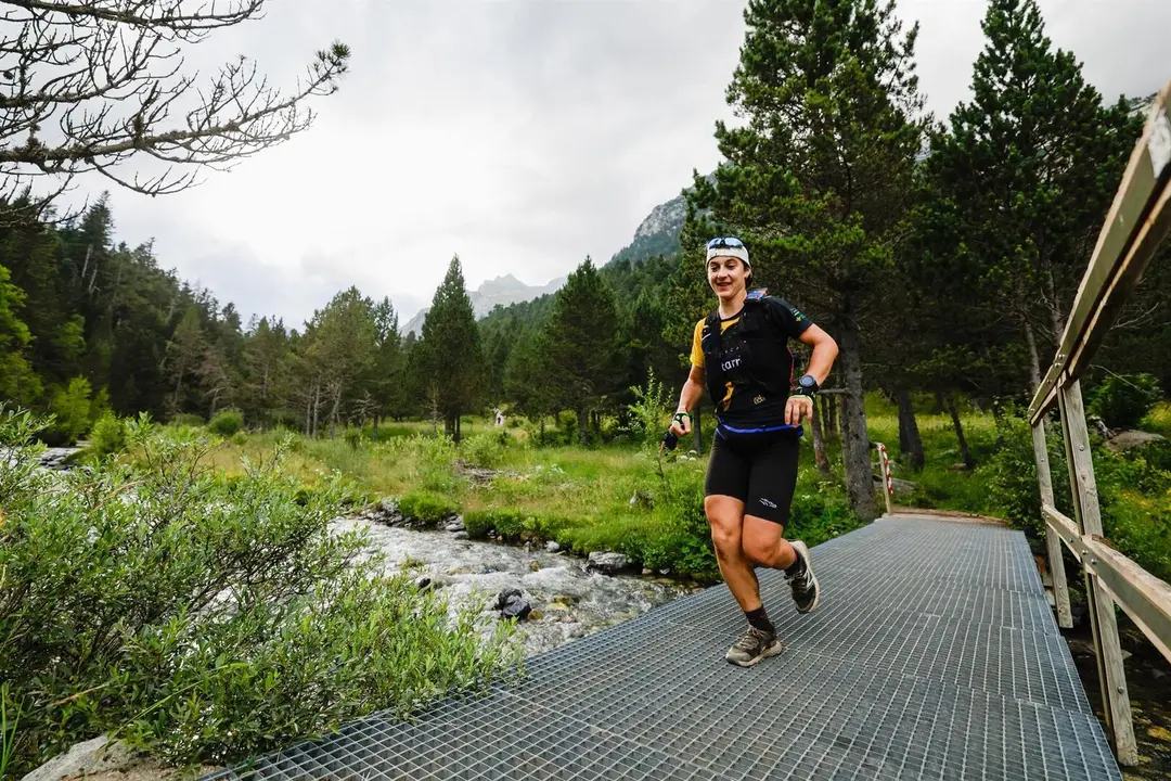 La corredora Sandra Cuello. - GRAN TRAIL ANETO-POSETS.