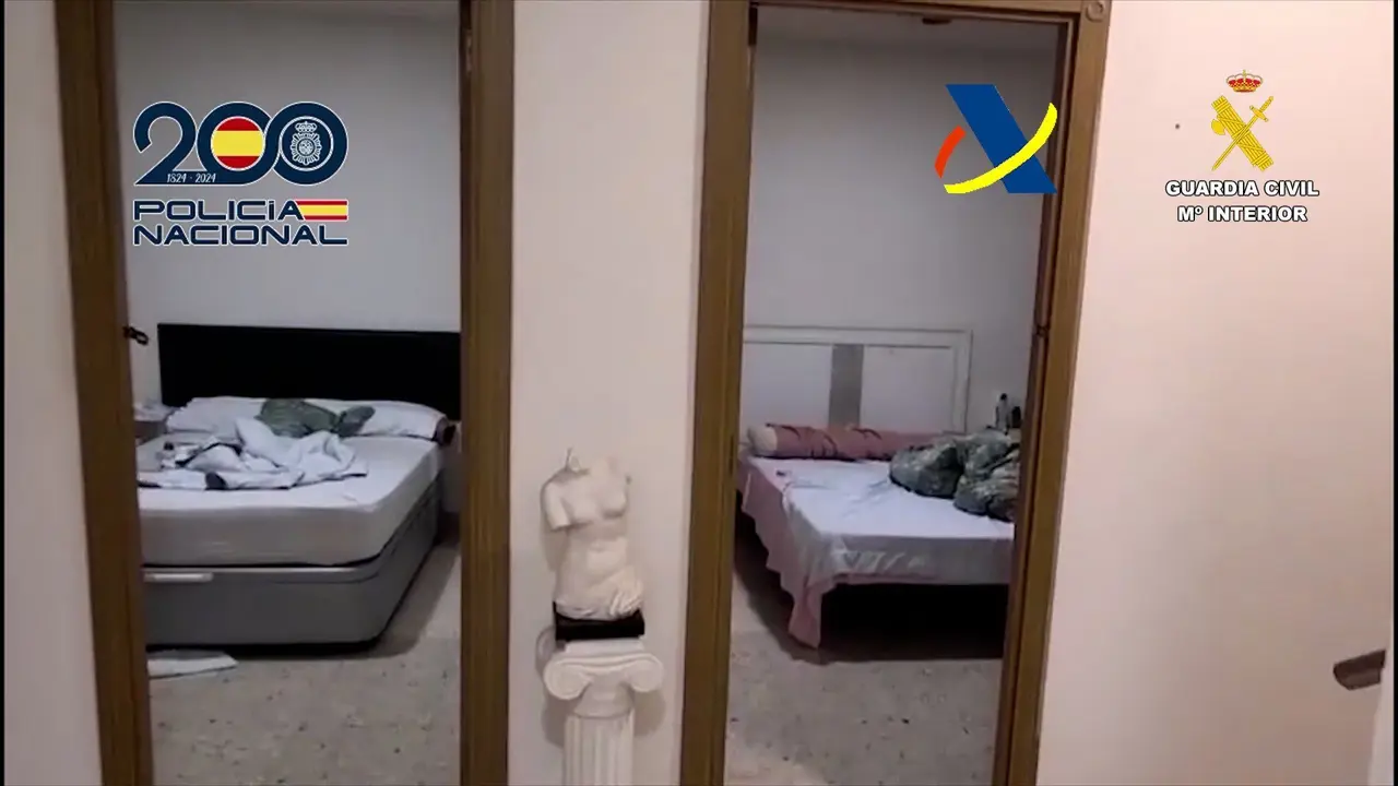 La Polic&iacute;a Nacional, Guardia Civil y Vigilancia Aduanera, en una operaci&oacute;n conjunta desarrollada en varias provincias espa&ntilde;olas, han liberado a 162 mujeres v&iacute;ctimas de una organizaci&oacute;n dedicada a la explotaci&oacute;n sexual en varias provincias de Espa&ntilde;a. / GUARDIA CIVIL