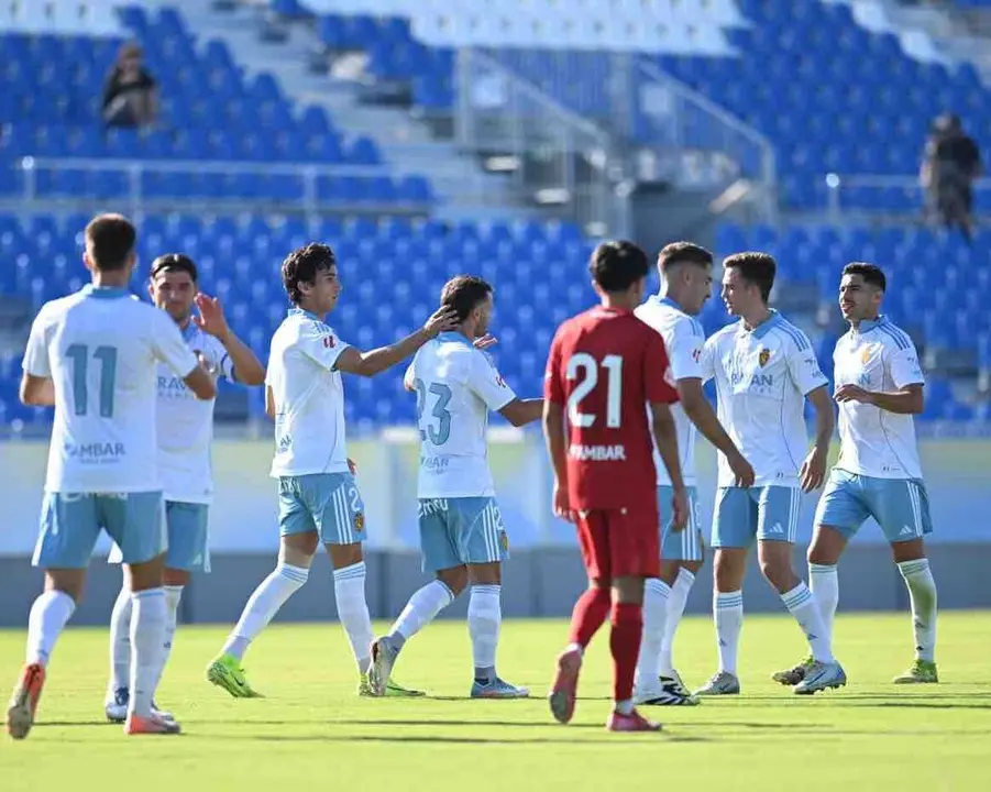 El Real Zaragoza en el Ibercaja Estadio / REAL ZARAGOZA