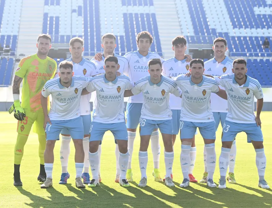 Once del Real Zaragoza en su partido ante el Deportivo Arag&oacute;n / RZ