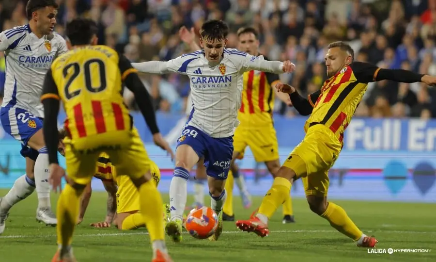 Imagen durante el derbi aragon&eacute;s entre Real Zaragoza y SD Huesca / LaLiga