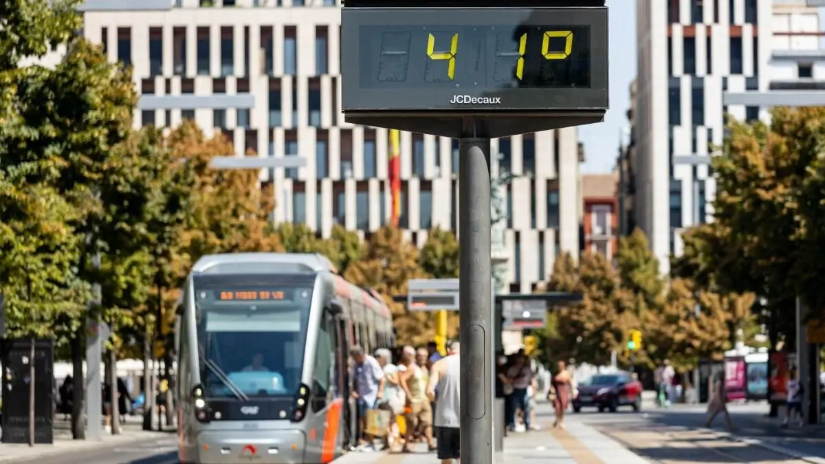 El d&iacute;a que Zaragoza llegar&aacute; a los 41 grados  / V&iacute;a Ayuntamiento de Zaragoza