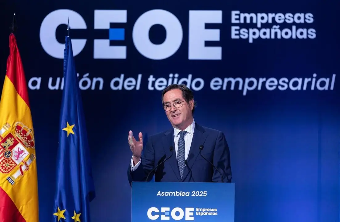 El presidente de CEOE, Antonio Garamendi, durante la Asamblea General 2025 de la CEOE, a 16 de julio de 2025, en Madrid (Espa&ntilde;a).
- Eduardo Parra - Europa Press