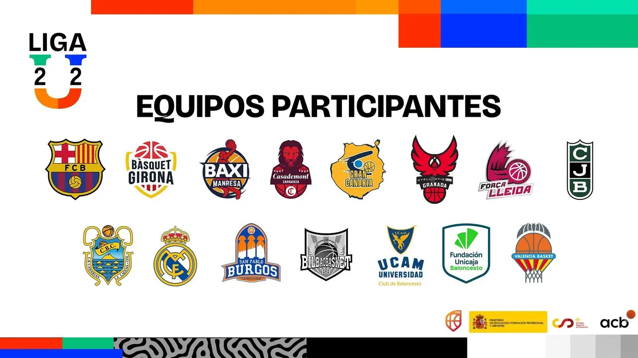 Equipos participantes en la primera Liga U