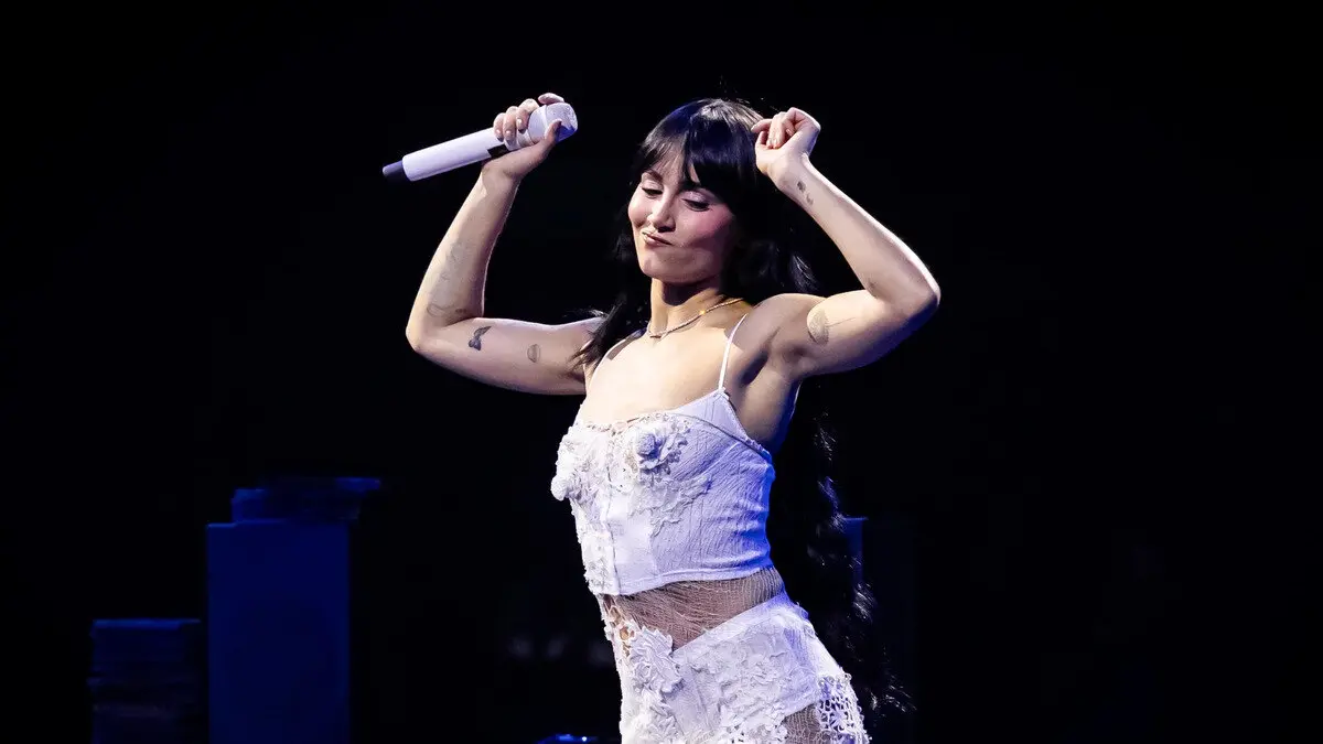 Aitana durante uno de sus conciertos ./ Aldara Zarraoa - Getty Images