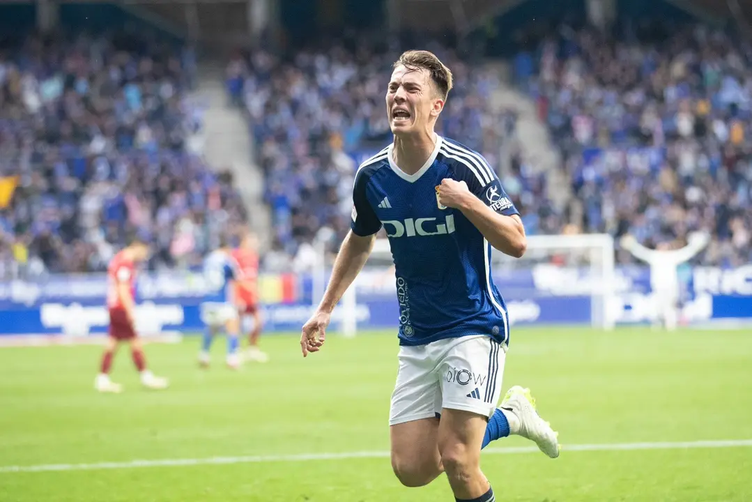 Paulino de la Fuente durante un partido / Real Oviedo