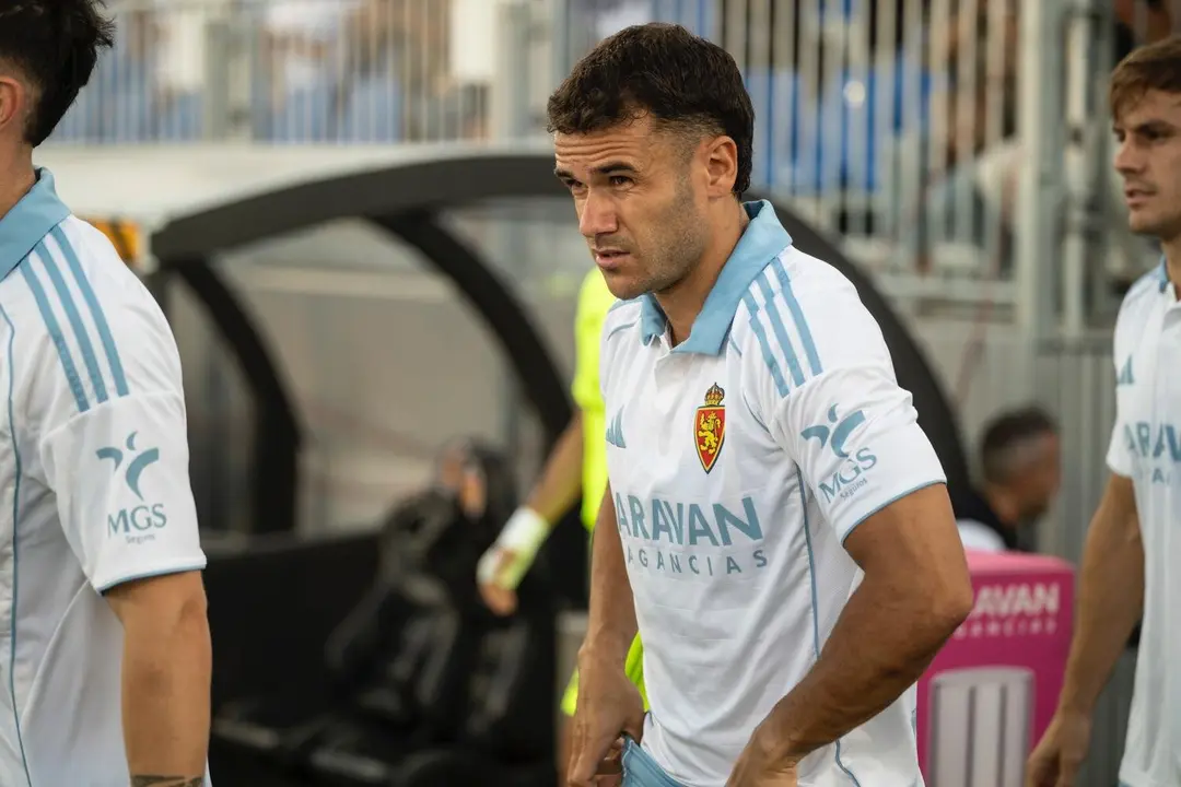 Ager Aketxe con el Real Zaragoza / Marcos Cebri&aacute;n