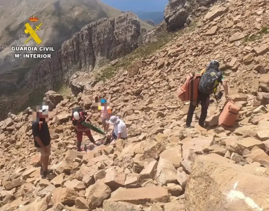 Uno de los rescates. / GUARDIA CIVIL