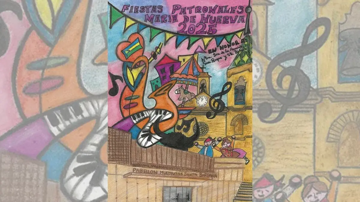 Portada del programa de fiestas de Mar&iacute;a de Huerva en honor a San Roque, 2025