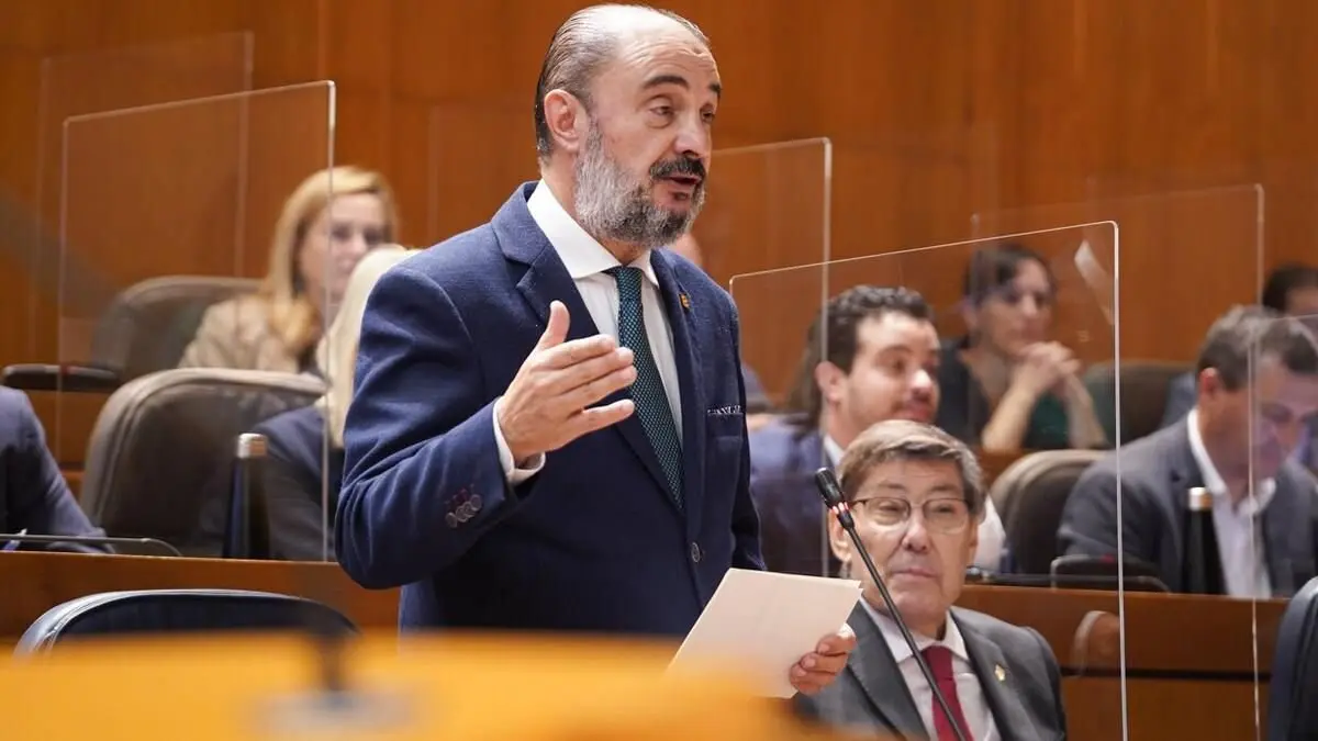 Javier Lamb&aacute;n, expresidente de Arag&oacute;n / Cortes de Arag&oacute;n