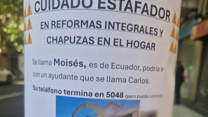 Imagen de uno de los carteles aparecidos en Zaragoza recientemente/ Cedido a H.A.