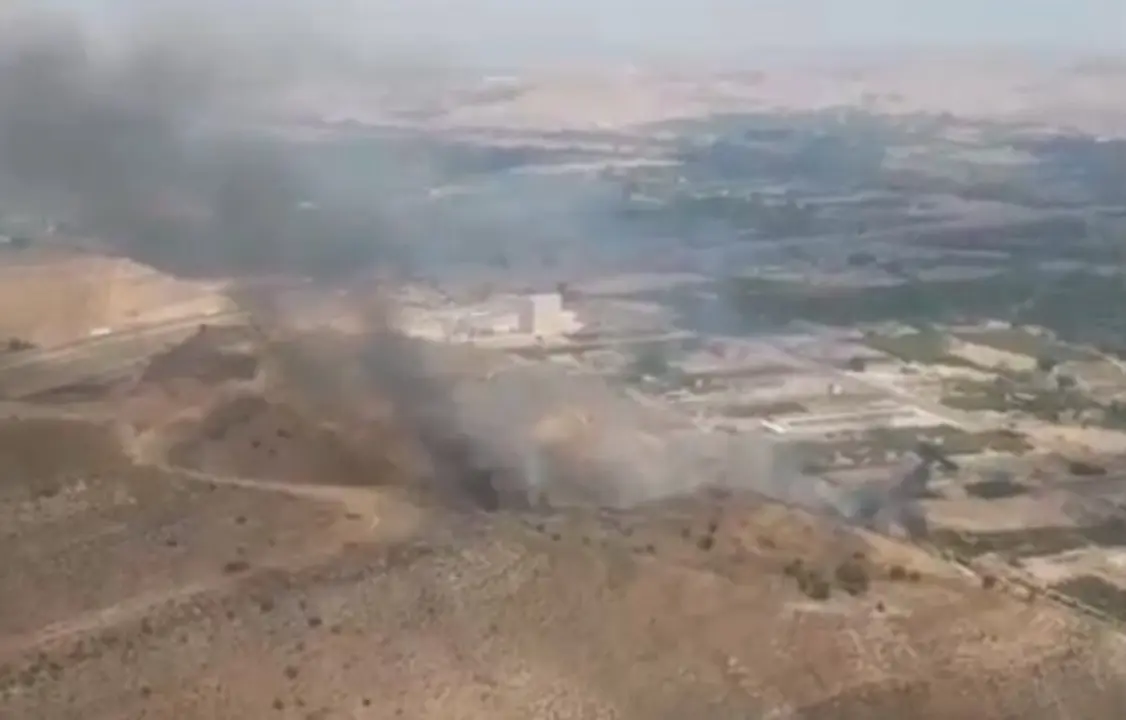 Incendio cerca de Torrente de Cinca