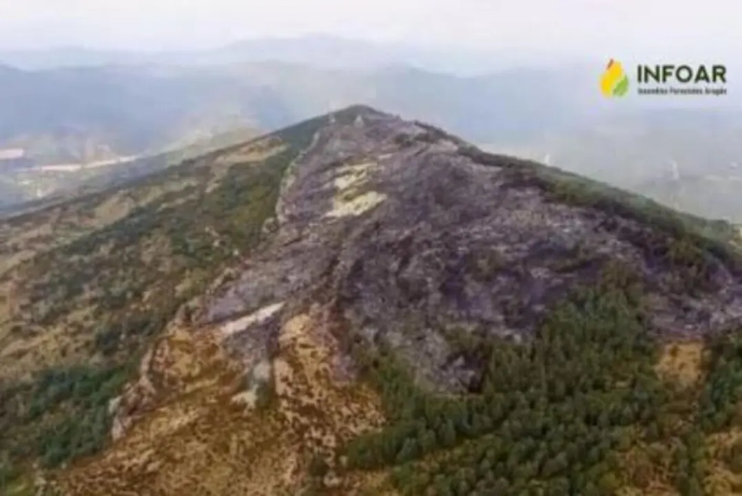 Incendio forestal entre Arag&uuml;&eacute;s del Puerto y el Valle de Hecho (Huesca).