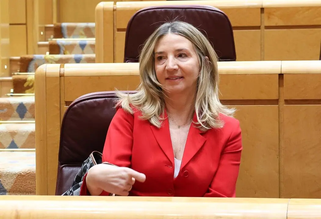 La portavoz del PP en el Senado, Alicia Garc&iacute;a, durante un pleno en el Senado.
