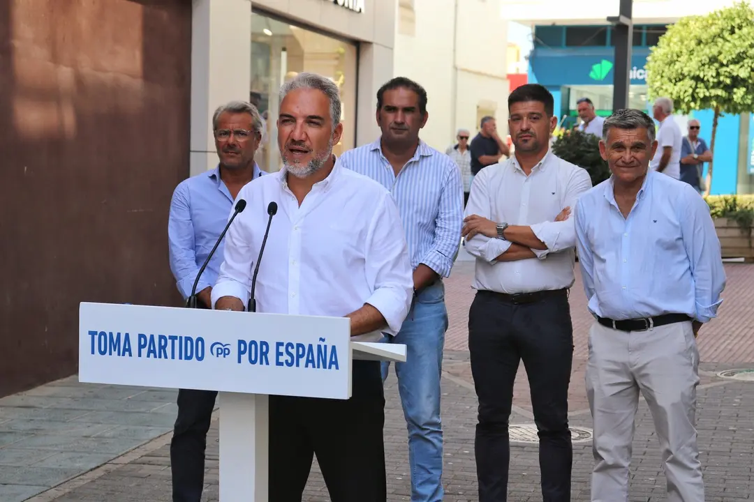 El vicesecretario de Pol&iacute;tica del PP, El&iacute;as Bendodo, en M&aacute;laga./ EP