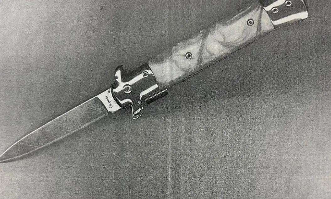 El arma blanca que utilizaron presuntamente en el asalto/Cedida a H.A.