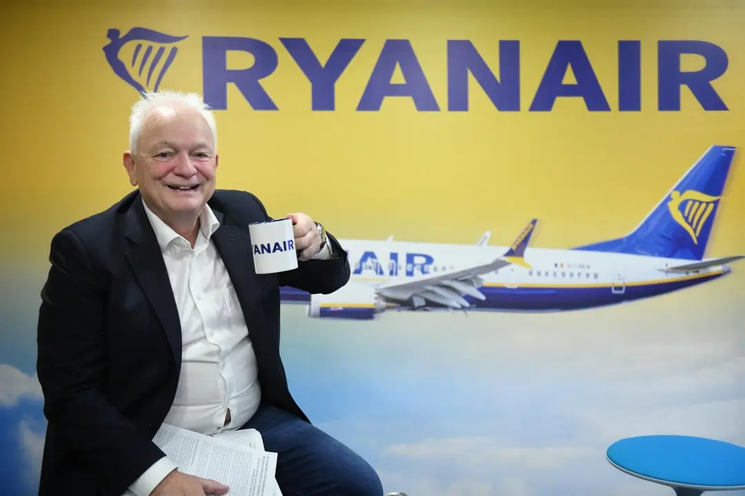 El consejero delegado de Ryanair, Eddie Wilson, durante una rueda de prensa / EP