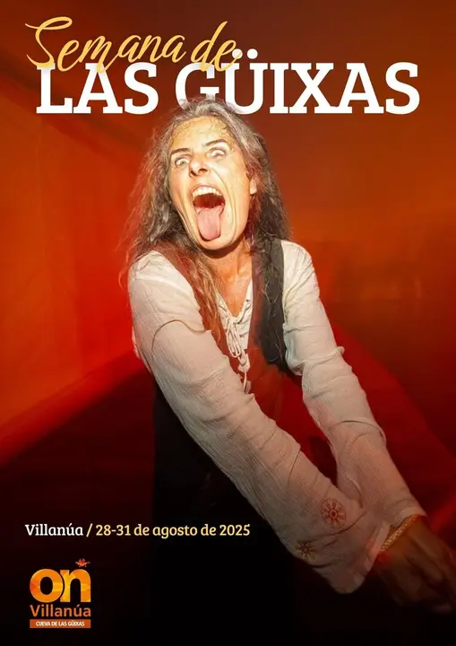 Cartel de la Semana de Las G&uuml;ixas de Villan&iacute;a (Huesca).