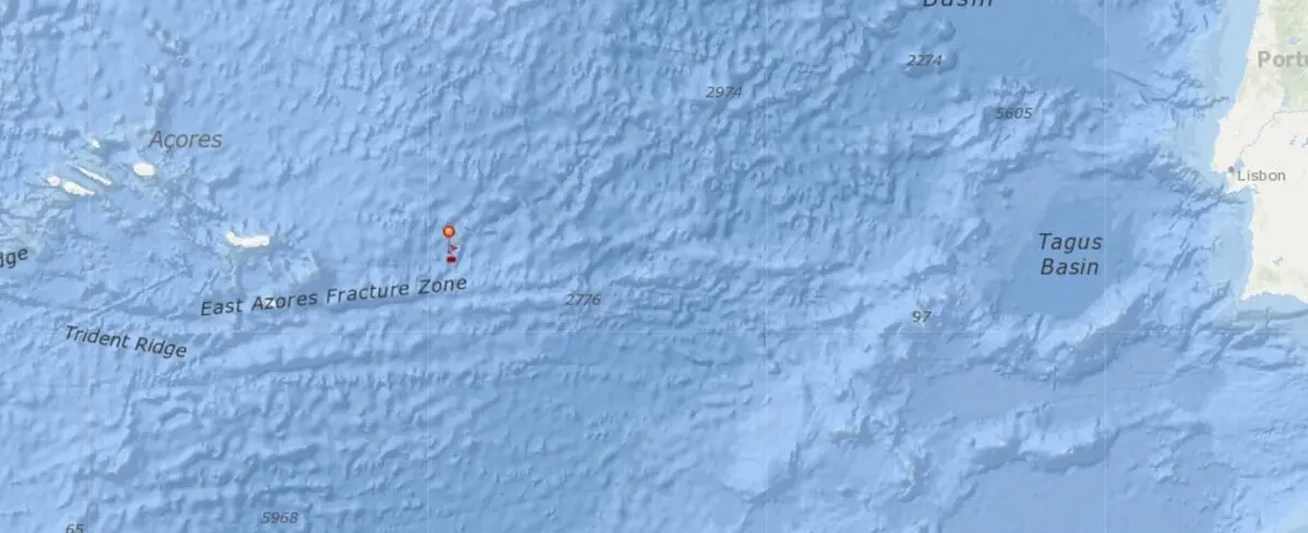 Punto de hundimiento del barco.