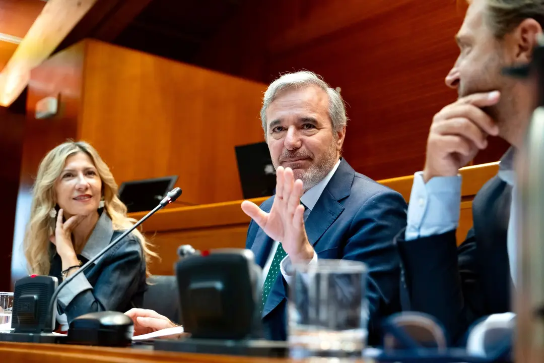 El presidente de Arag&oacute;n, Jorge Azc&oacute;n, en la Aljafer&iacute;a / Fabi&aacute;n Sim&oacute;n