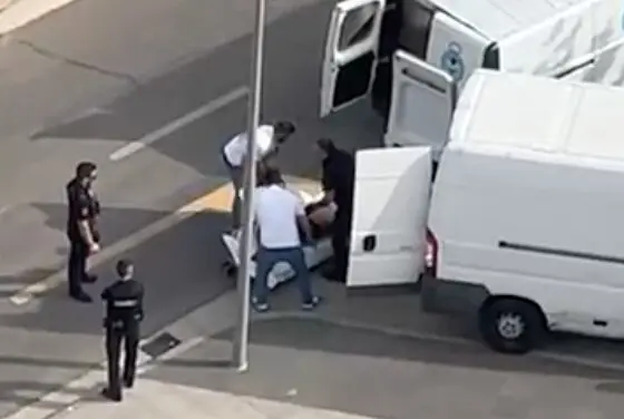 Imagen del momento del hallazgo del cuerpo sin vida. Imagen recabada por HOY ARAG&Oacute;N / HOY ARAG&Oacute;N