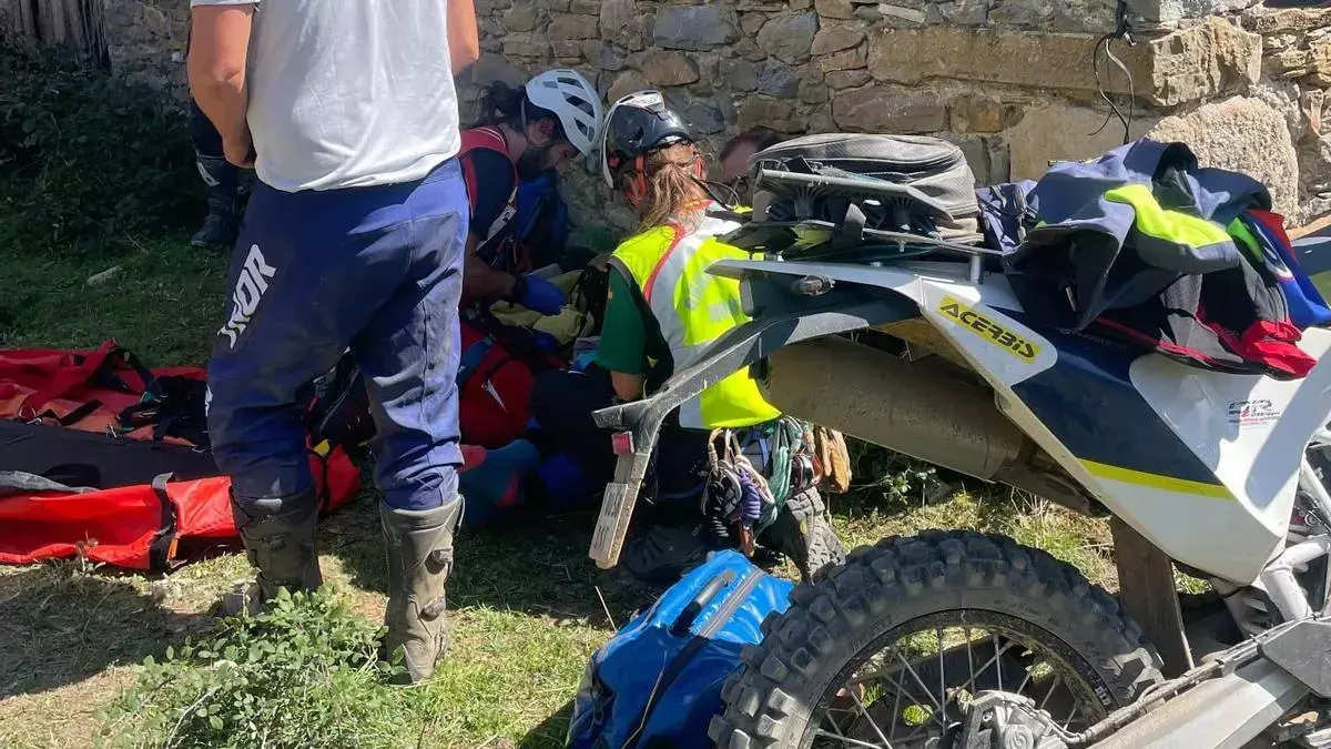 Rescate en el paraje de Mas de San Pere, en Is&aacute;bena. / GUARDIA CIVIL