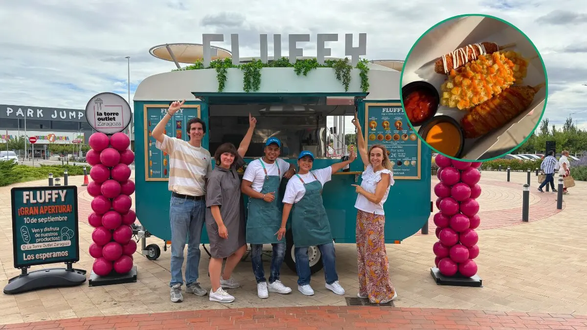 Nueva foodtruck Fluffy en La Torre Outlet de Zaragoza