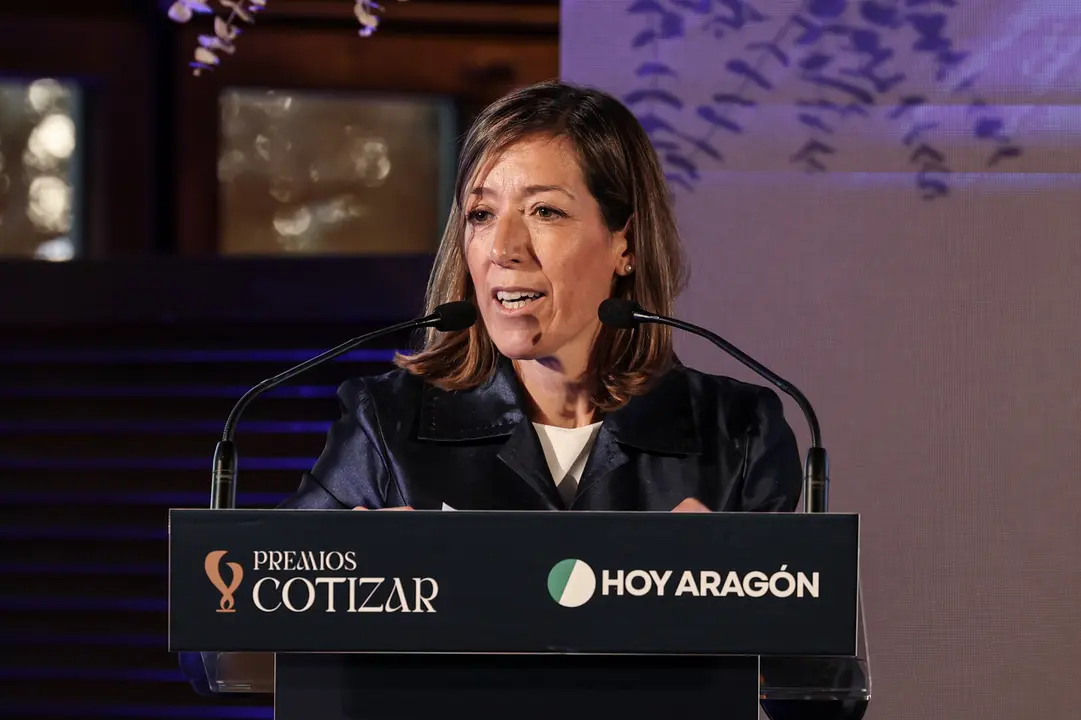 Cristina Cardona, en los Premios Cotizar 2025. / HOY ARAG&Oacute;N