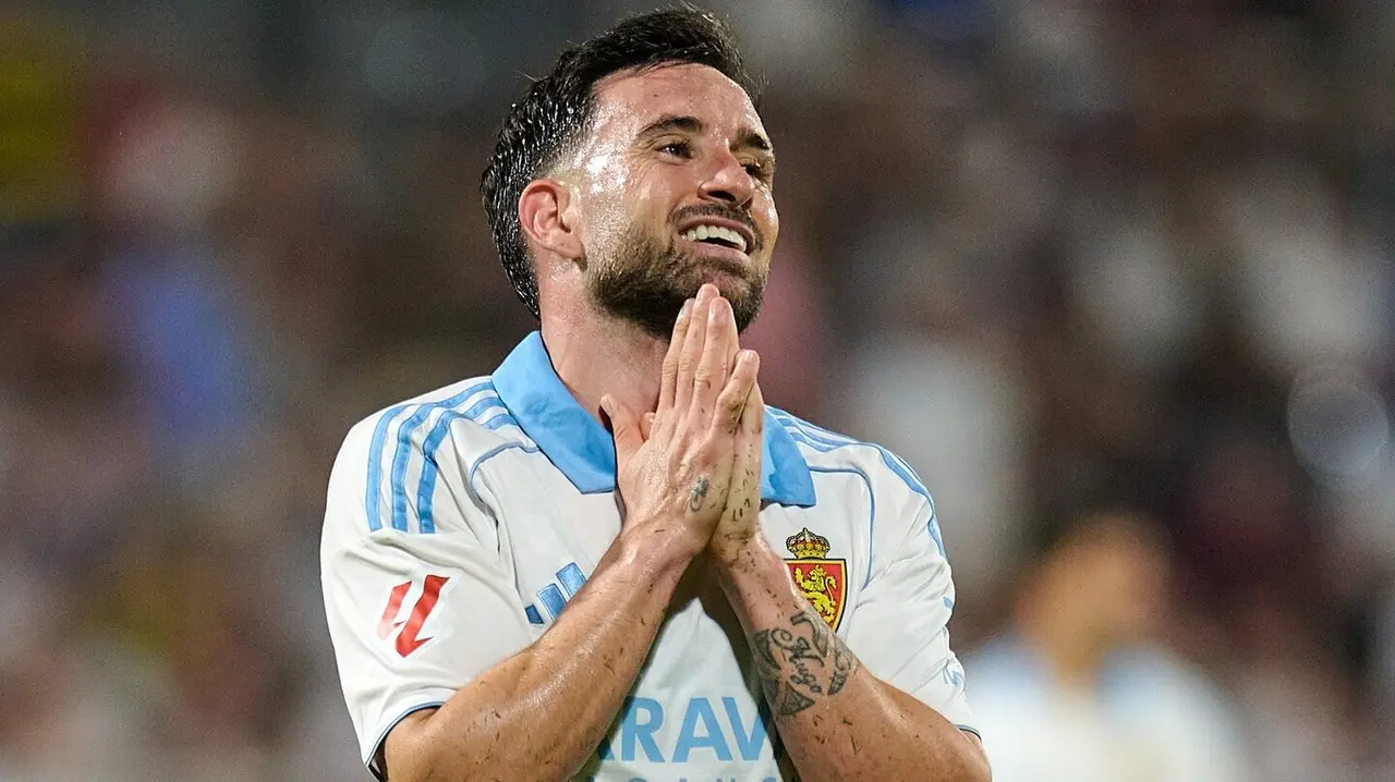 Sebas Moyano durante un partido / Real Zaragoza