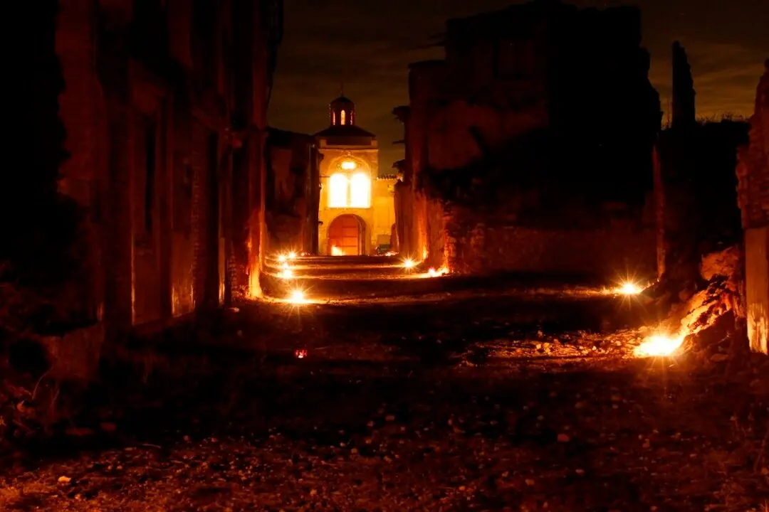 Visita nocturna, Pueblo Viejo de Belchite ./ Belchite