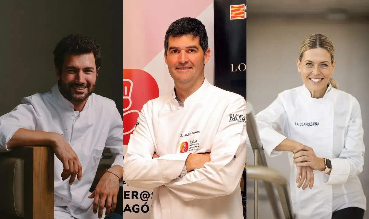 Eneko, Javier Robles y Susana Casanova.