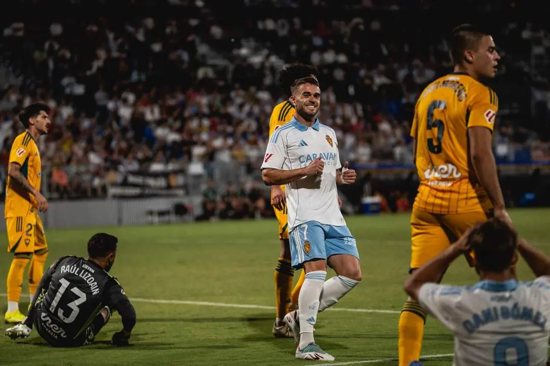 Mario Sober&oacute;n durante el Real Zaragoza-Albacete / Marcos Cebri&aacute;n