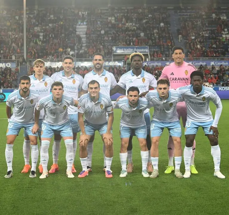 Once inicial del Real Zaragoza ante el Mirand&eacute;s / RZ