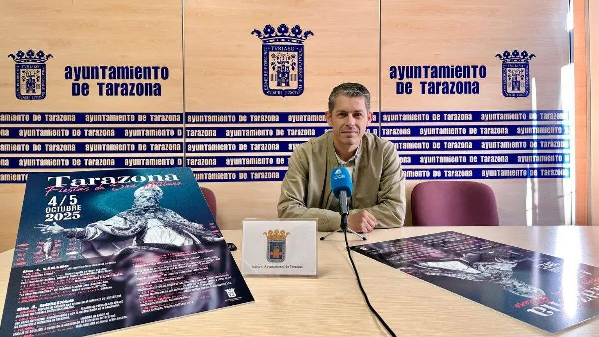 Presentaci&oacute;n de las Fiestas de San Atilano 2025 de Tarazona. / AYTO. TARAZONA