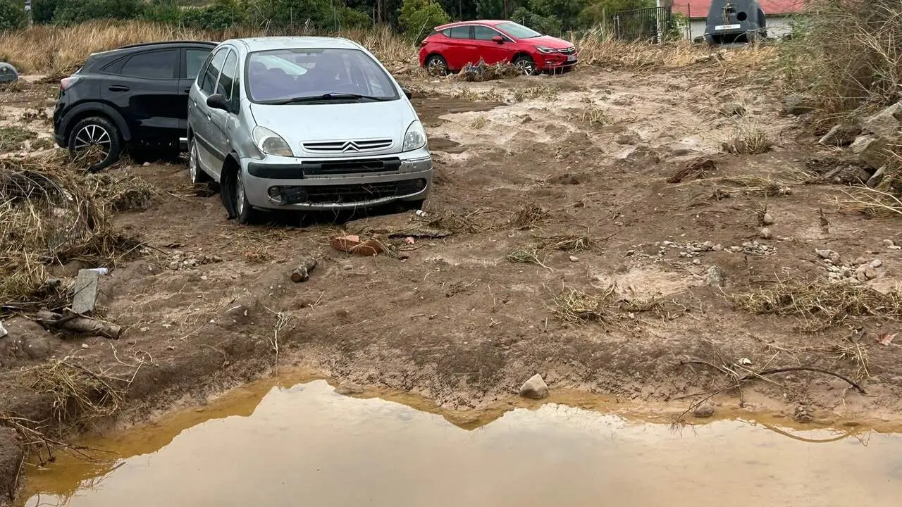 Calles de Mar&iacute;a de Huerva tras las inundaciones de septiembre. / Cedida